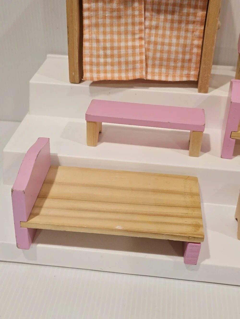 Wooden Dollhouse Mixed Furniture Set